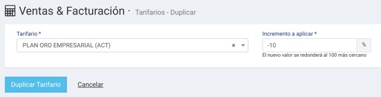 230714 duplicar tarifario decremento